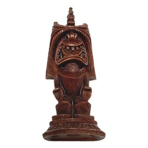 Tiki Winner Coco Joes Hapa Wood 10 inch Brown‎ Hawaii 1991 TIKI Bar Figure